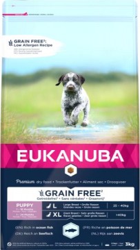 EUKANUBA Puppy & Junior Grain Free Large Ocean Fisch 3 kg