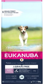 EUKANUBA Puppy & Junior Grain Free Small&Medium Ocean Fisch 12 kg