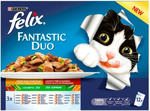 FELIX Fantastic Duo Homemade Selection with vegetables 12x85 g