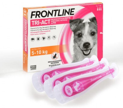 Frontline Tri-Act Spot On S 5-10 kg 3x1 ml