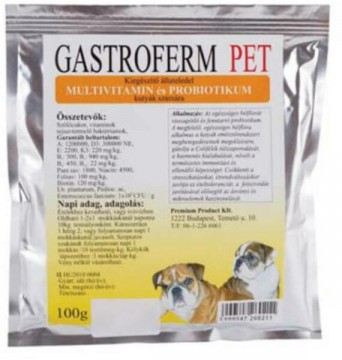 Gastroferm Pet probiotikum és vitamin por 100 g