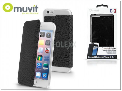 muvit Crystal Folio - Apple iPhone 6 Plus/6S Plus case black...
