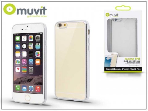 muvit Frame - Apple iPhone 6 Plus/6S Plus case clear/silver...