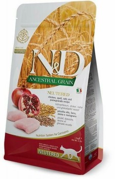 N&D Ancestral Grain Neutered chicken & pomegranate 10 kg