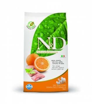 N&D Grain Free Adult Medium Fish & Orange 12 kg