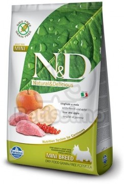 N&D Grain Free Adult Mini - Boar & Apple 2,5 kg