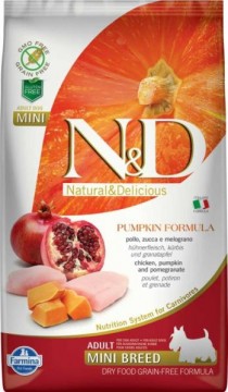 N&D Grain Free Dog Adult Mini Chicken & Pomegranate With Pumpkin 2,5...