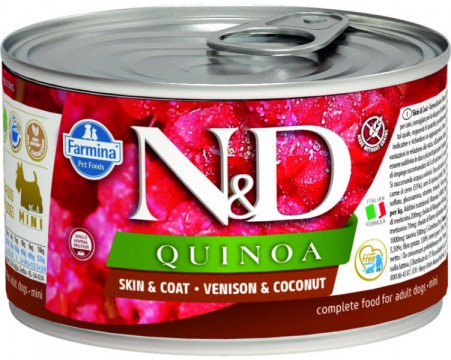 N&D Quinoa Adult Mini Venisot & Coconut 140 g