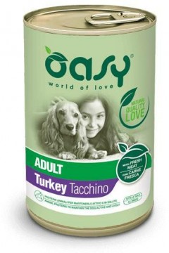 Oasy Dog Lifestage Adult Pate Turkey All Breeds 400 g