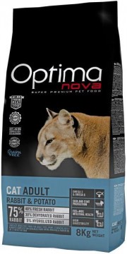 Optimanova Cat Adult rabbit Grain-free 8 kg