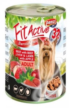 Panzi FitActive Beef with Beef Liver & Lamb with Apple Adult 1240 g