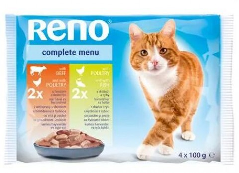 Partner in Pet Food Reno Complete Menu beef/poultry/fish 4x100 g