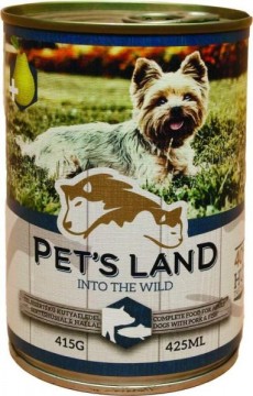 Pet's Land Dog - Pig & Fish With Pear 415 g