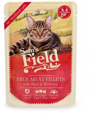 Sam's Field True Meat Fillets with beef & beetroot 85 g