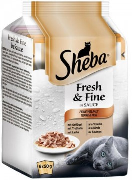 Sheba Fresh & Fine Mini fish & meat mix 6x50 g