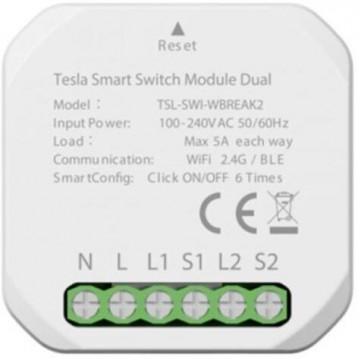 TESLA Smart Switch Module Dual TSL-SWI-WBREAK2