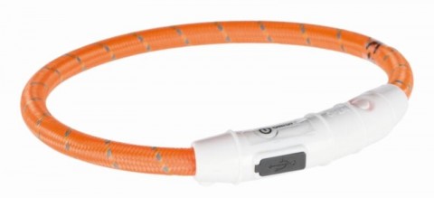 TRIXIE Világító USB tölthető nyakörv XS-S 35 cm/7 mm narancs...