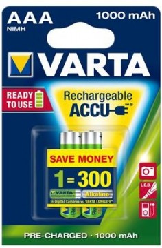 VARTA Professional Accu AAA 1000mAh (2)